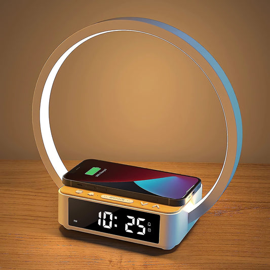 3 in 1 Wireless Charging Bedside Lamp